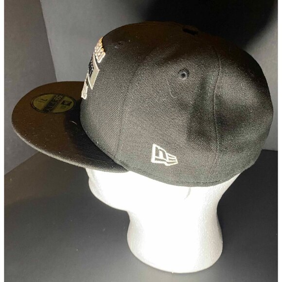 New Era MLB Los Angeles Dodgers 9fifty Black Cap MCMLVIII Mens 7 3/8 Hat - Picture 2 of 5